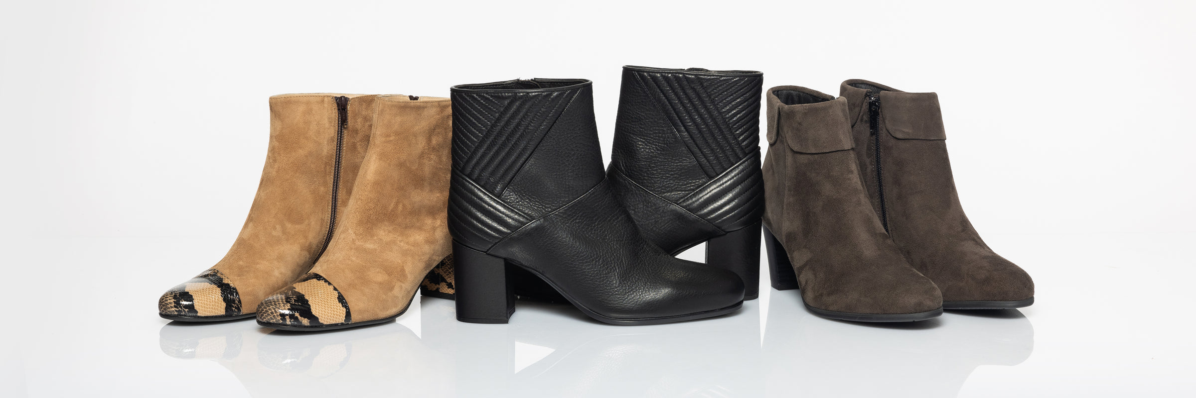 Mid & High Heel Ankle Boots