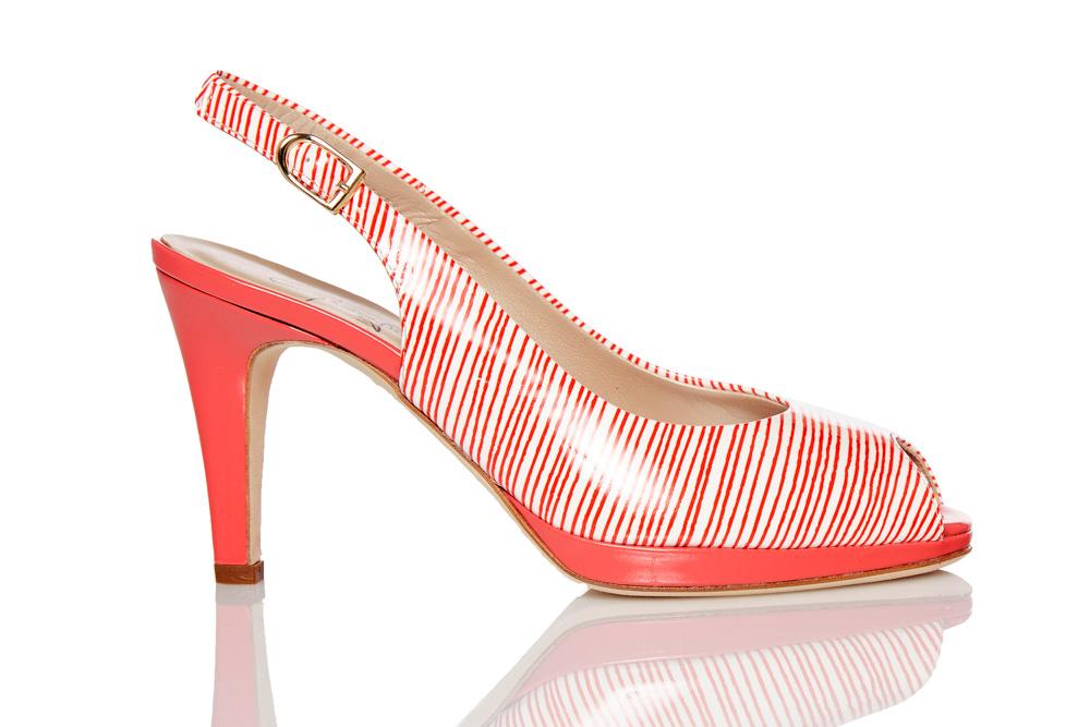 Coral peep sales toe shoes